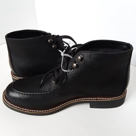 Bostonian Men's Ankle Boot size US 8M Black Leather - Picture 4 of 11